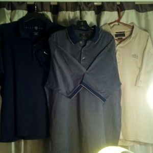 Three pro golf shirts